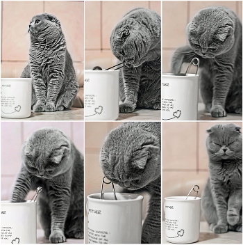 cooking tea-cat ...