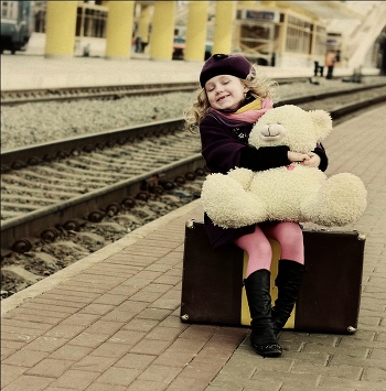on the platform