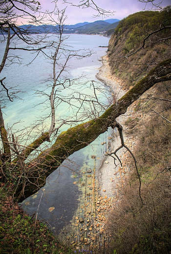 view from cliff