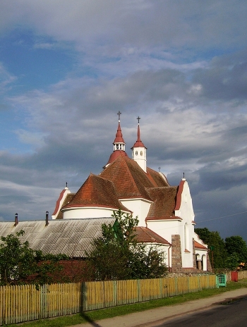 Catholic church in the village.