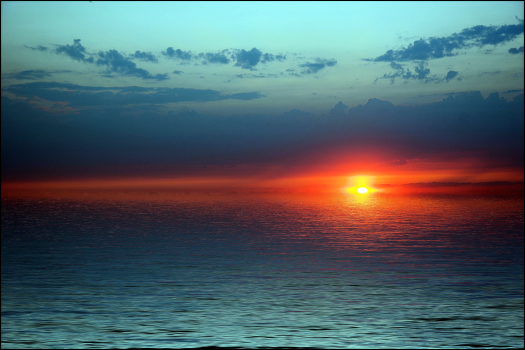 the sinking sun