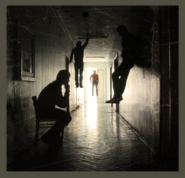 Sitting in a lonely corridor thoughts flying to the Light