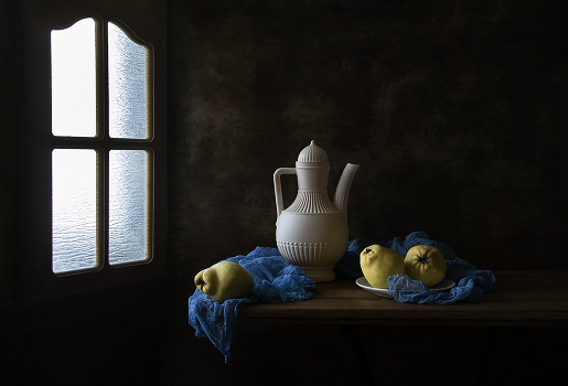 Three girls under the window ...