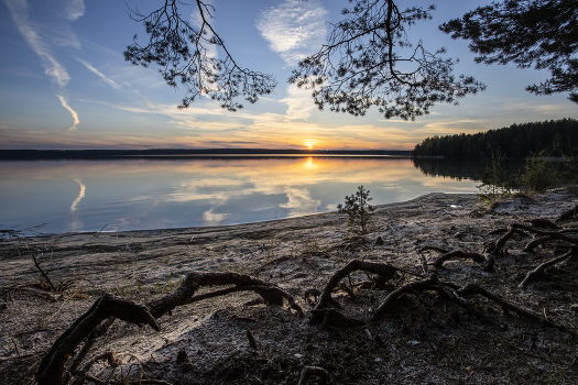 Sunset on the lake