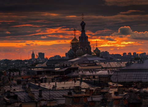 Roofs Of St. Petersburg