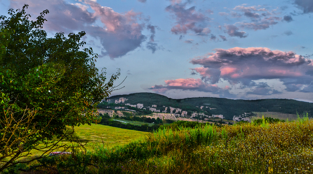 Pink clouds