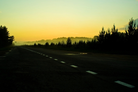 on the road ....