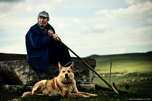 Crimean shepherd. Double Portrait