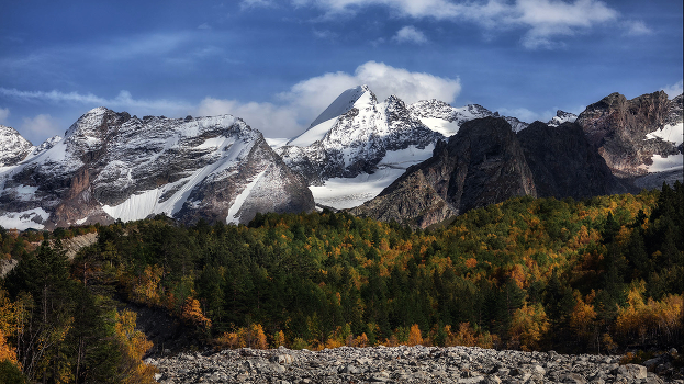 Mountains.
