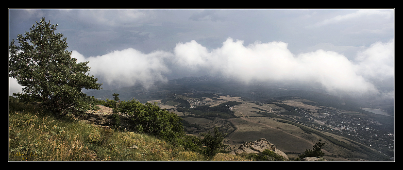 Slightly above the clouds