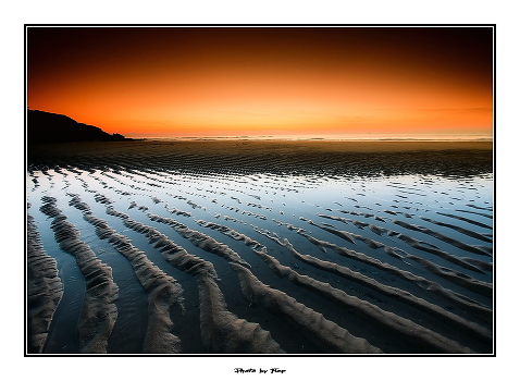 Evening on the beach.