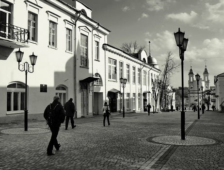 on a quiet street