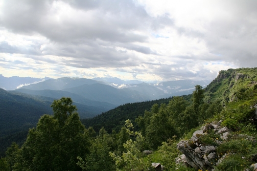 In the mountains ...