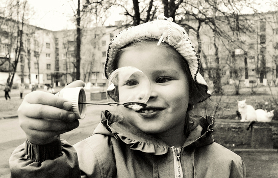 Cats, Bubbles and a good mood ....