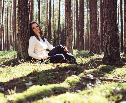 In the spring the woods ...