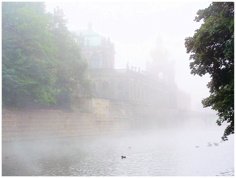 City in the fog