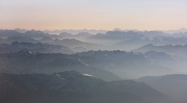 The first rays. Pamir.