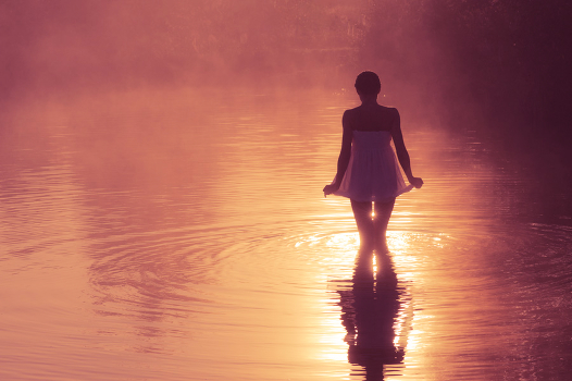 to where the light streaming ...