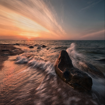 Alone with the sea at dawn-II