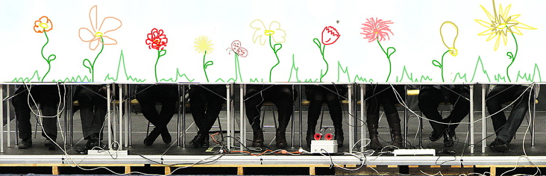 Über Blumen
