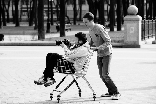 Photographer in a wheelchair