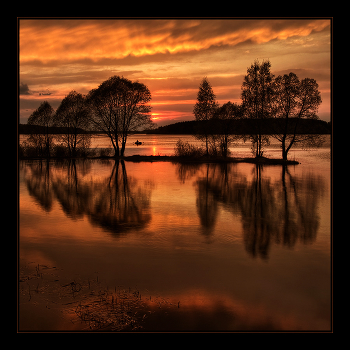 house sunset