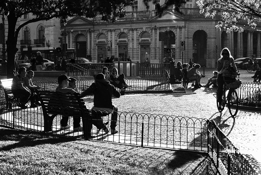 About benches and people