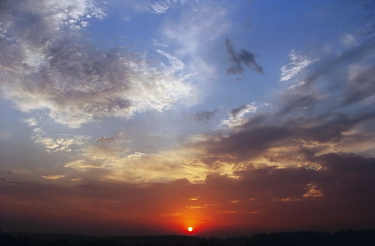 Leaving the sun.