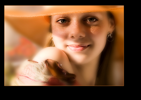 Her orange hat