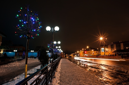 Winter puddles