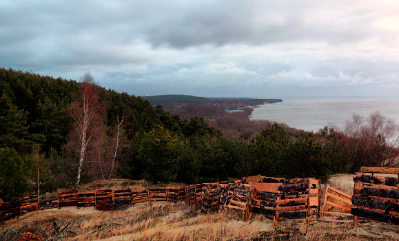 Die Kurische Nehrung. Noch vor der Morgendämmerung.