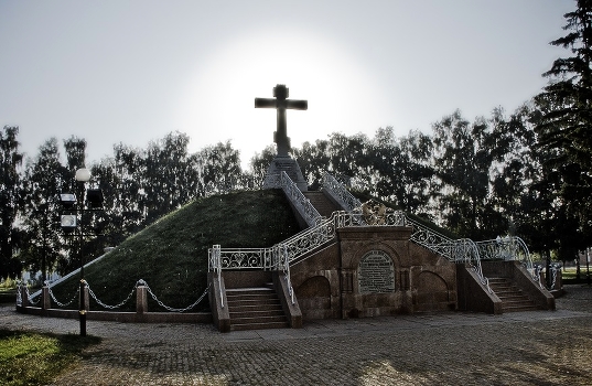 Mass grave of Russian soldiers who died in the Battle of Poltava