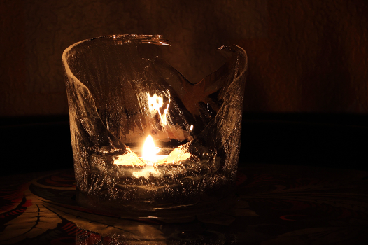 Candle and ice