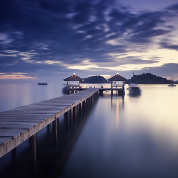 Pier at dusk