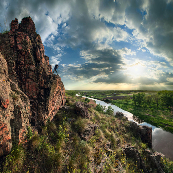 Sunset over the Laspa