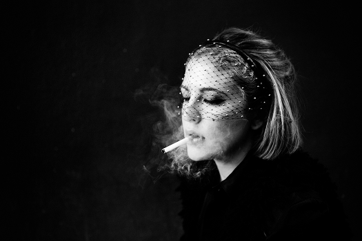 Anya smokes