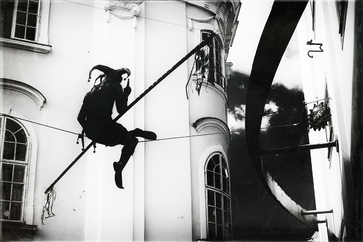 of the dancers on the rope