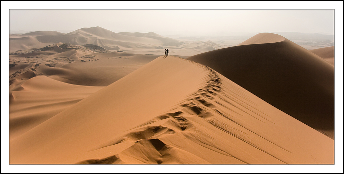 Footprints in the sand ....