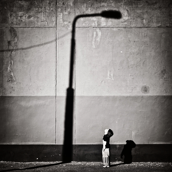 Night, street, lamp ...