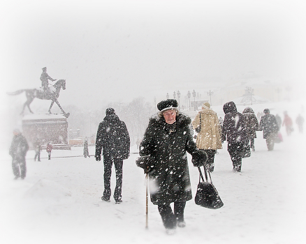 Moscow snowfall