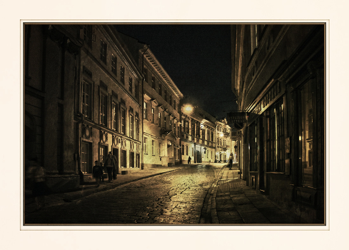 On the streets of the old town