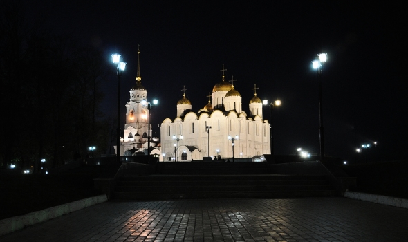 Assumption Cathedral, Vladimir night.