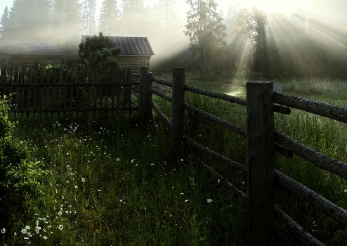 From early in the morning go out on the porch ...