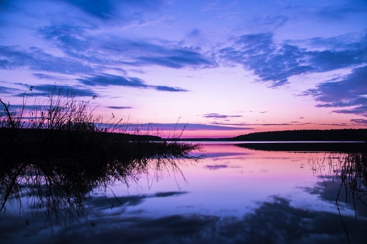 Sonnenuntergang in den Vororten