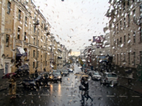 Rain outside the window