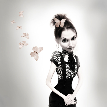 and why butterflies flock to the light ...?