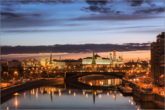 Dawn on the Moscow River