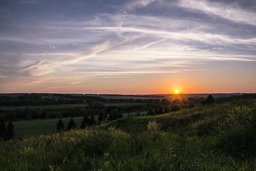 Sunset from the hills