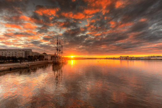 August in St. Petersburg ..