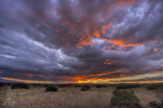 Burning cloud